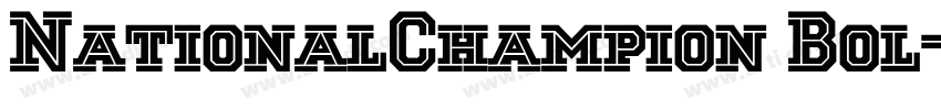NationalChampion Bol字体转换 NationalChampion Bol字体转换